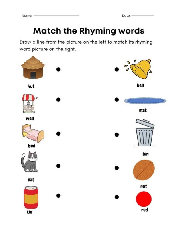 Match The Rhyming Pictures Teach On