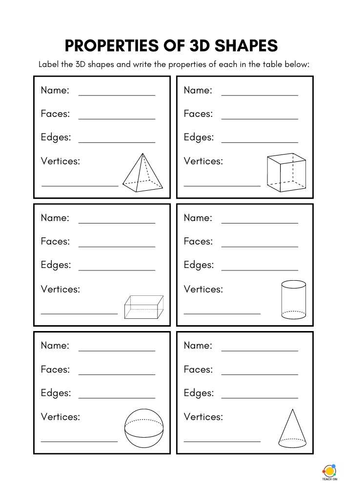 What are 3D shapes? Their names and properties