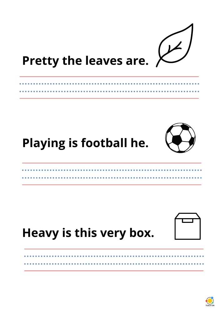 Rearrange Sentences Exercises With Answers For Class 7