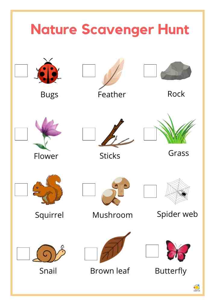 Nature Scavenger Hunt - Teach On