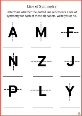 symmetry letters worksheet
