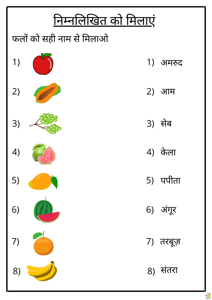 essay about fruit in hindi language